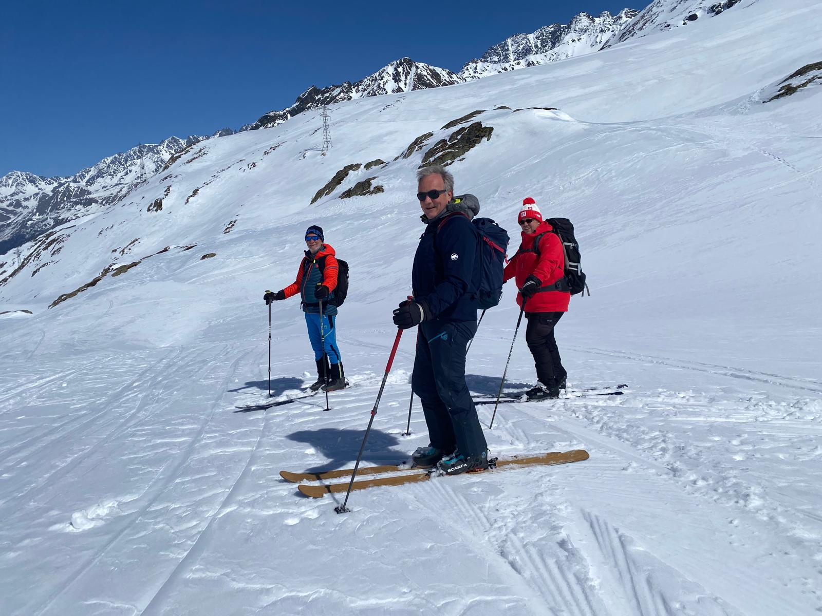 Petite pause avant de continuer la descente (photo de Marie-Pierre)