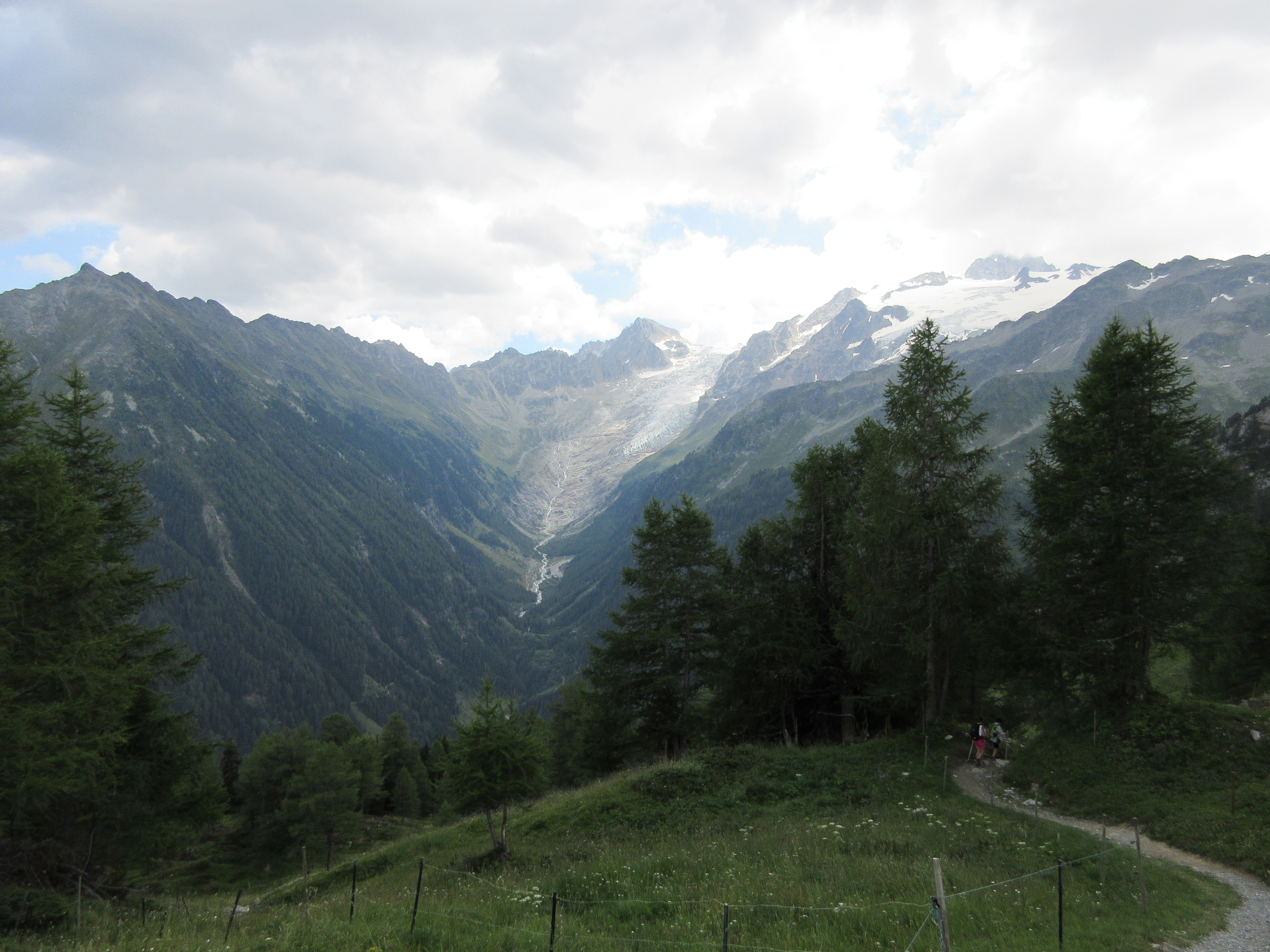 Vue sur le glacier du Trient