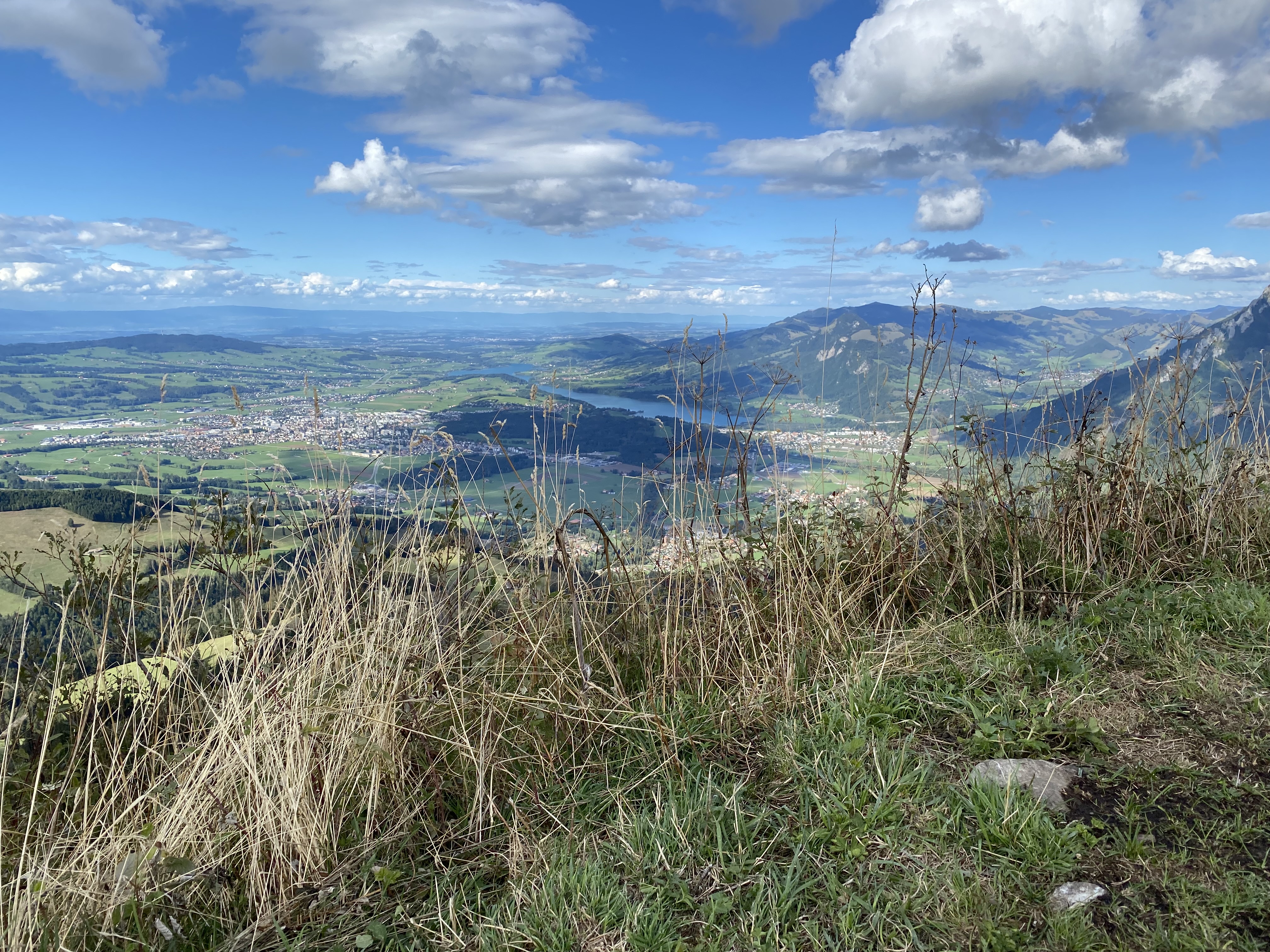 Bulle et le lac de la Gruyère