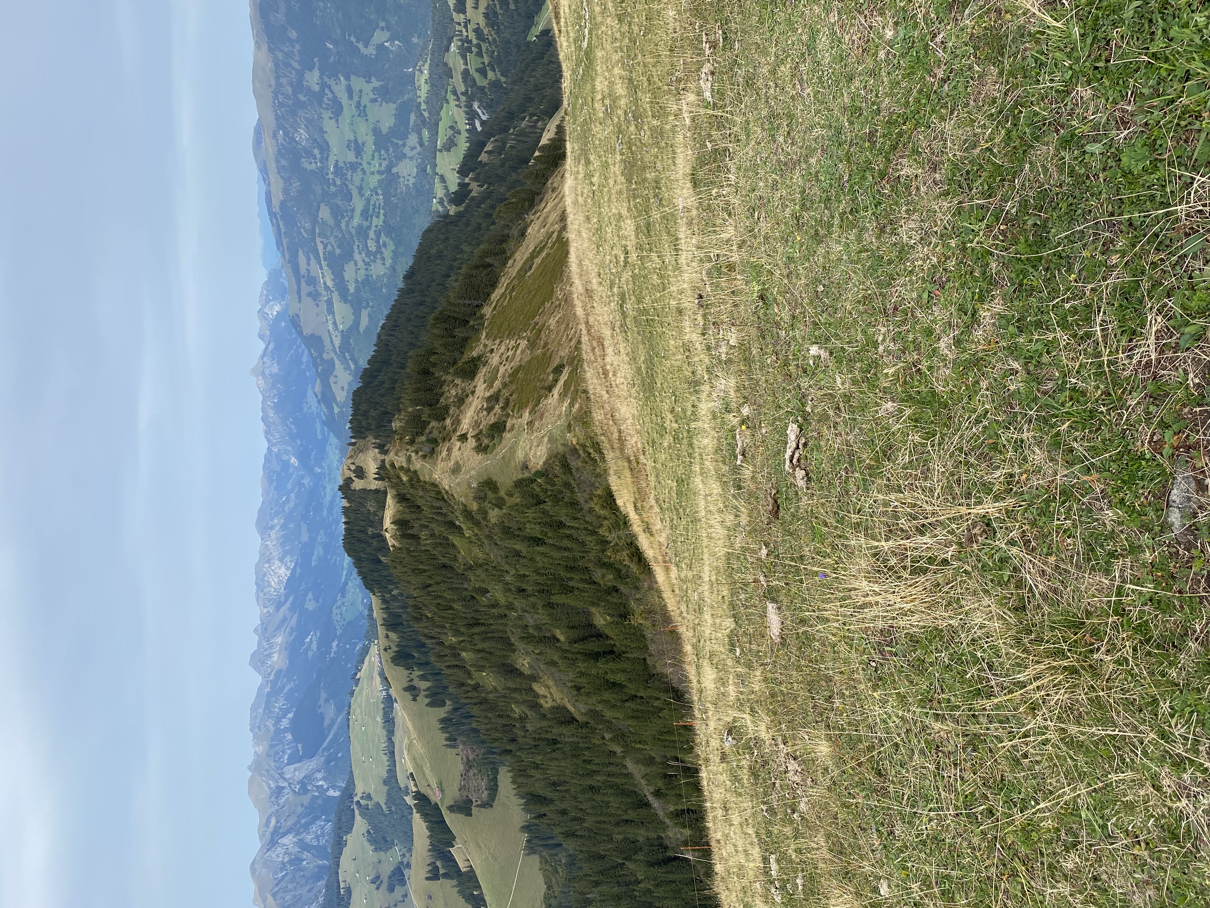 Le parcours depuis le sommet d\'hiver