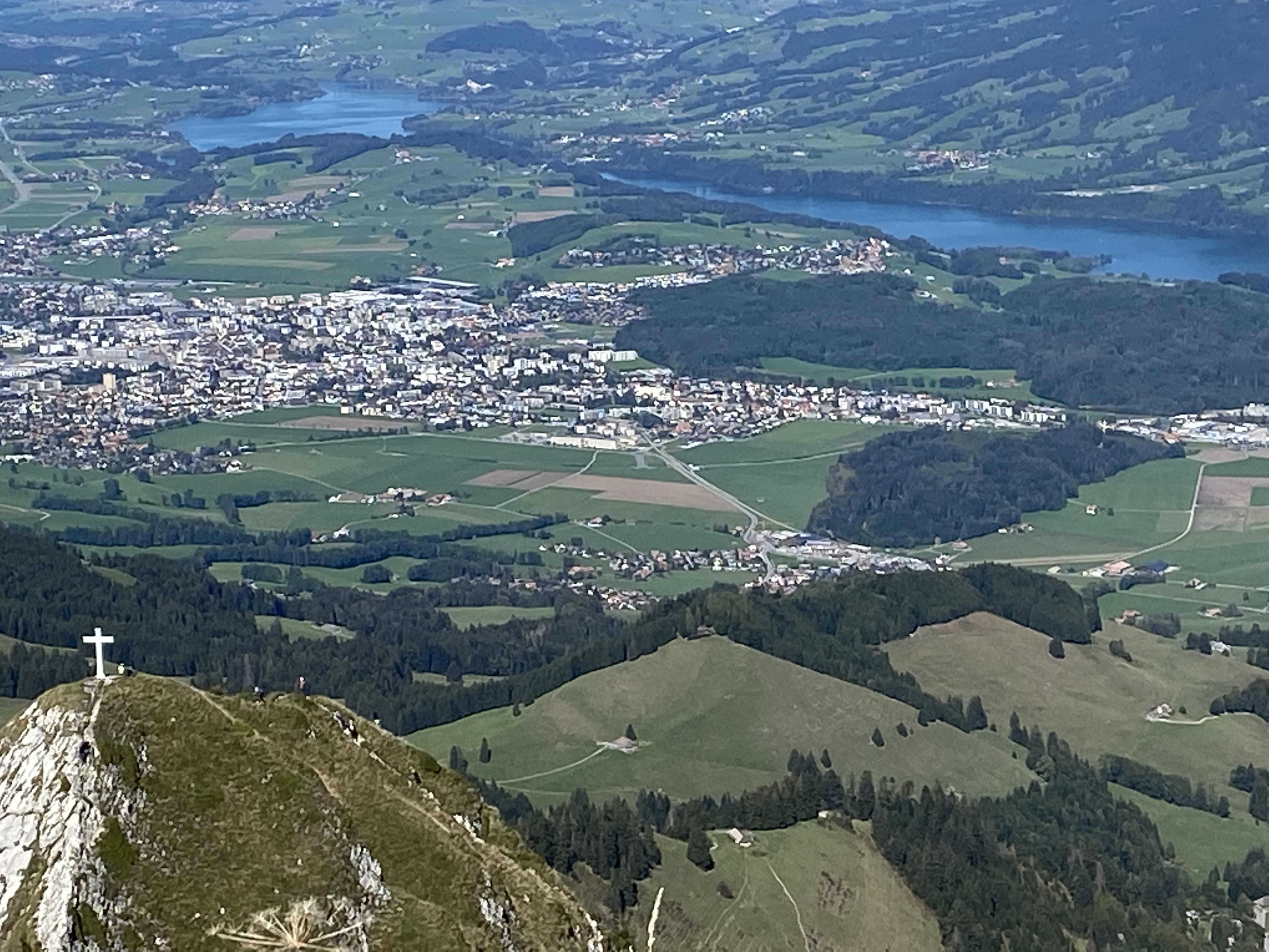 Bulle et le lac de la Gruyère