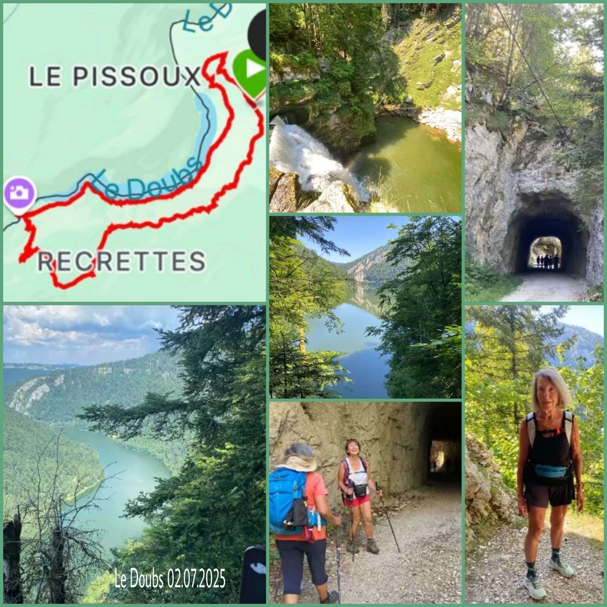 Résumé de notre parcours (montage de Christiane Matthey)