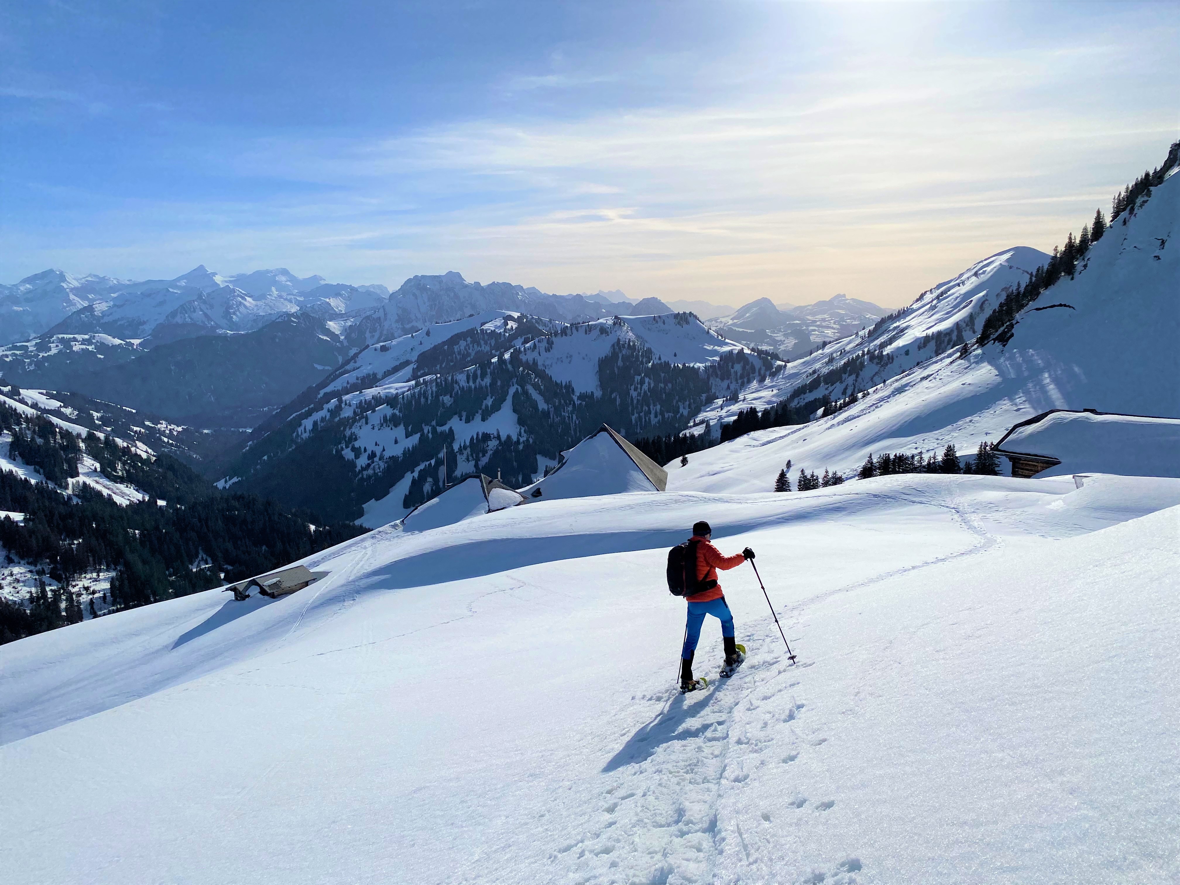 Descente sur la cabane