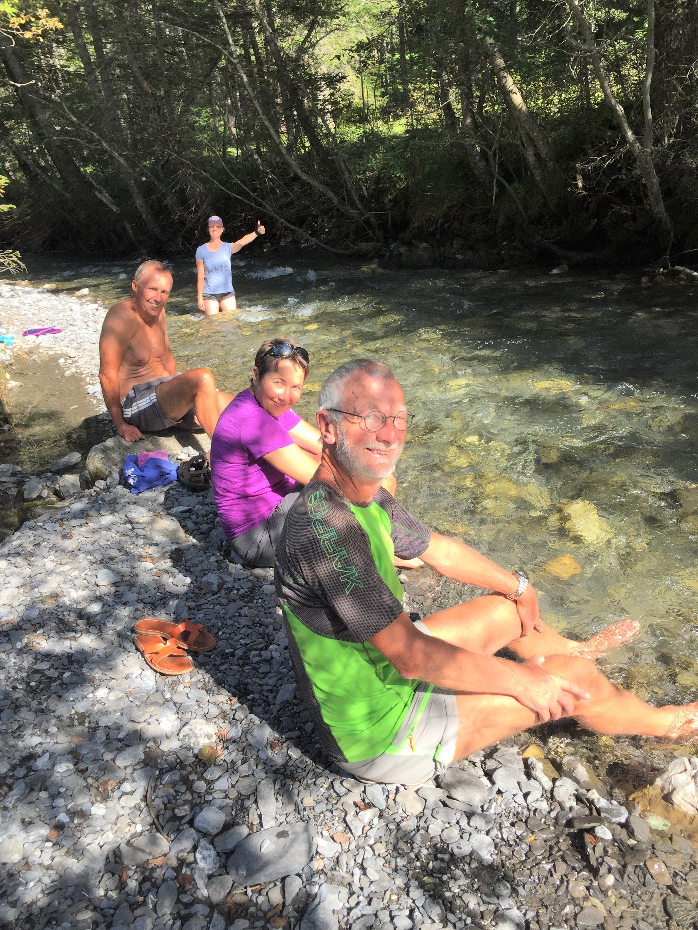 Trempette dans le Gältebach
