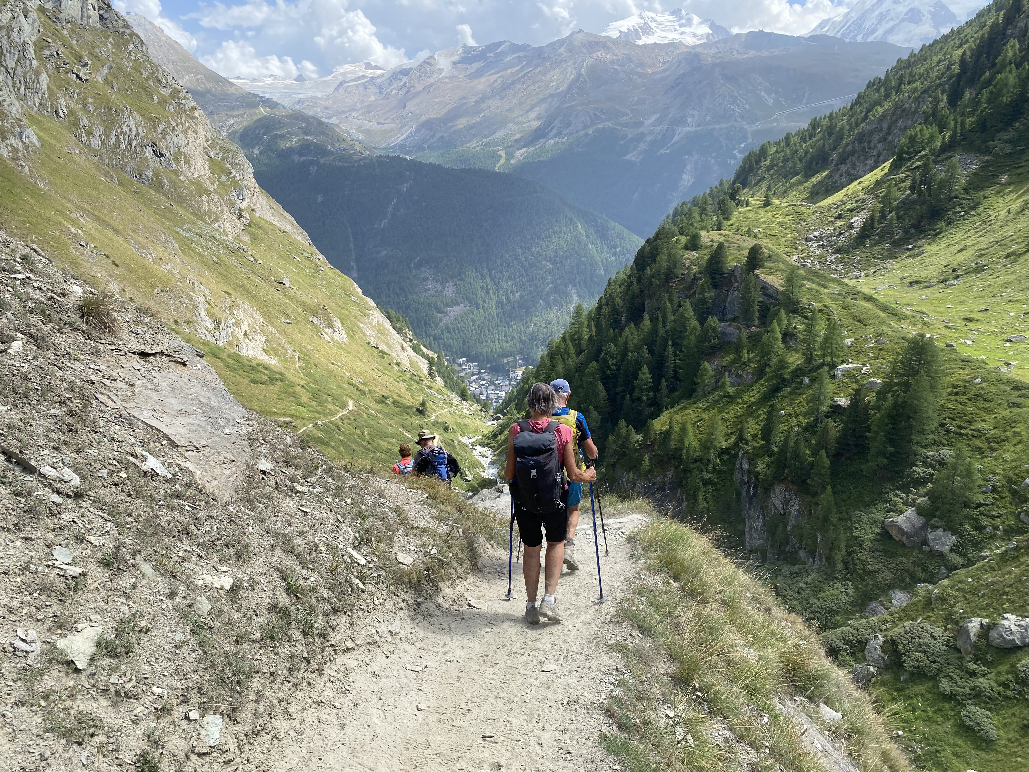 Descente sur Zermatt