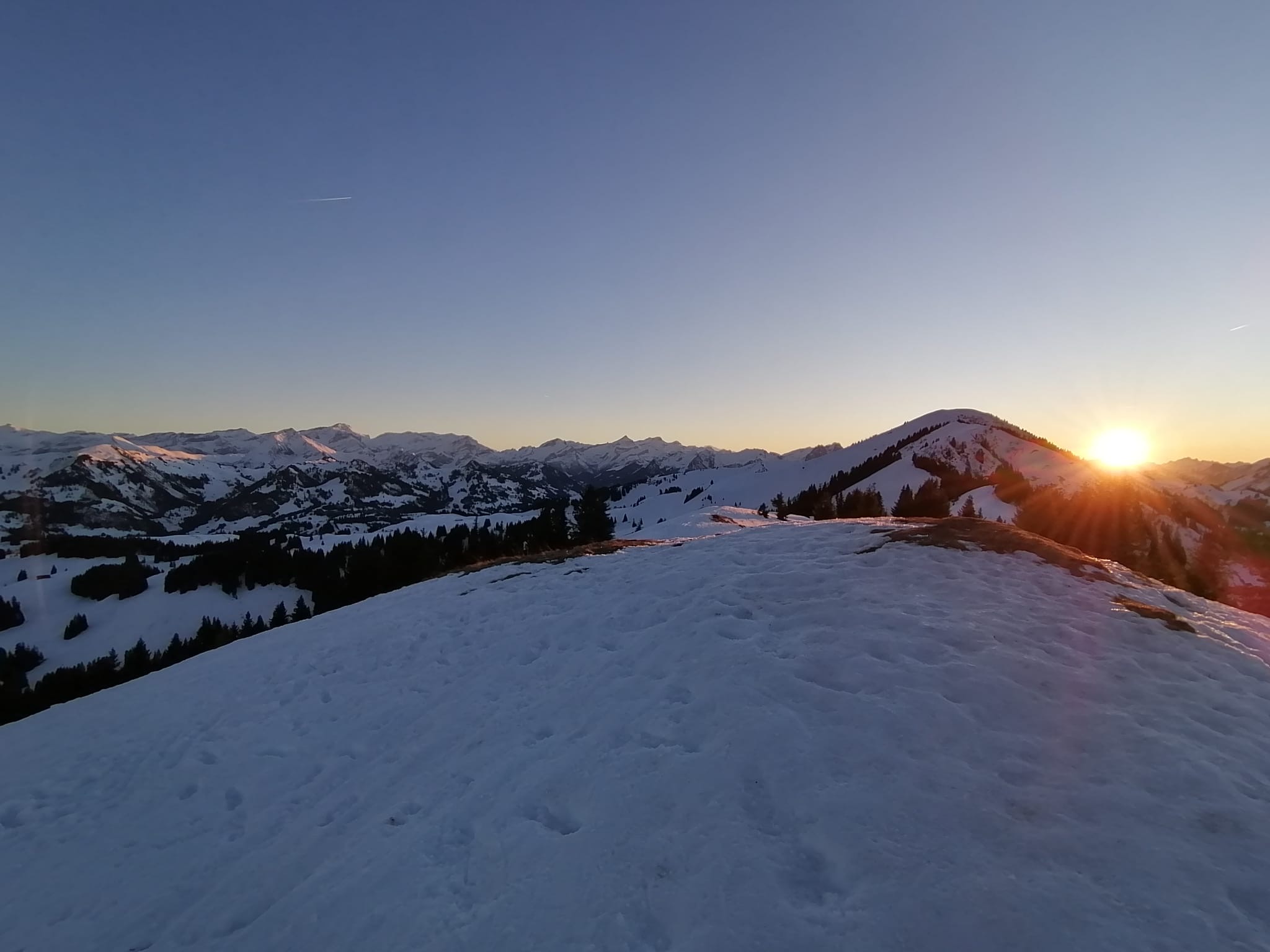 Soleil couchant (photo de Benoît)