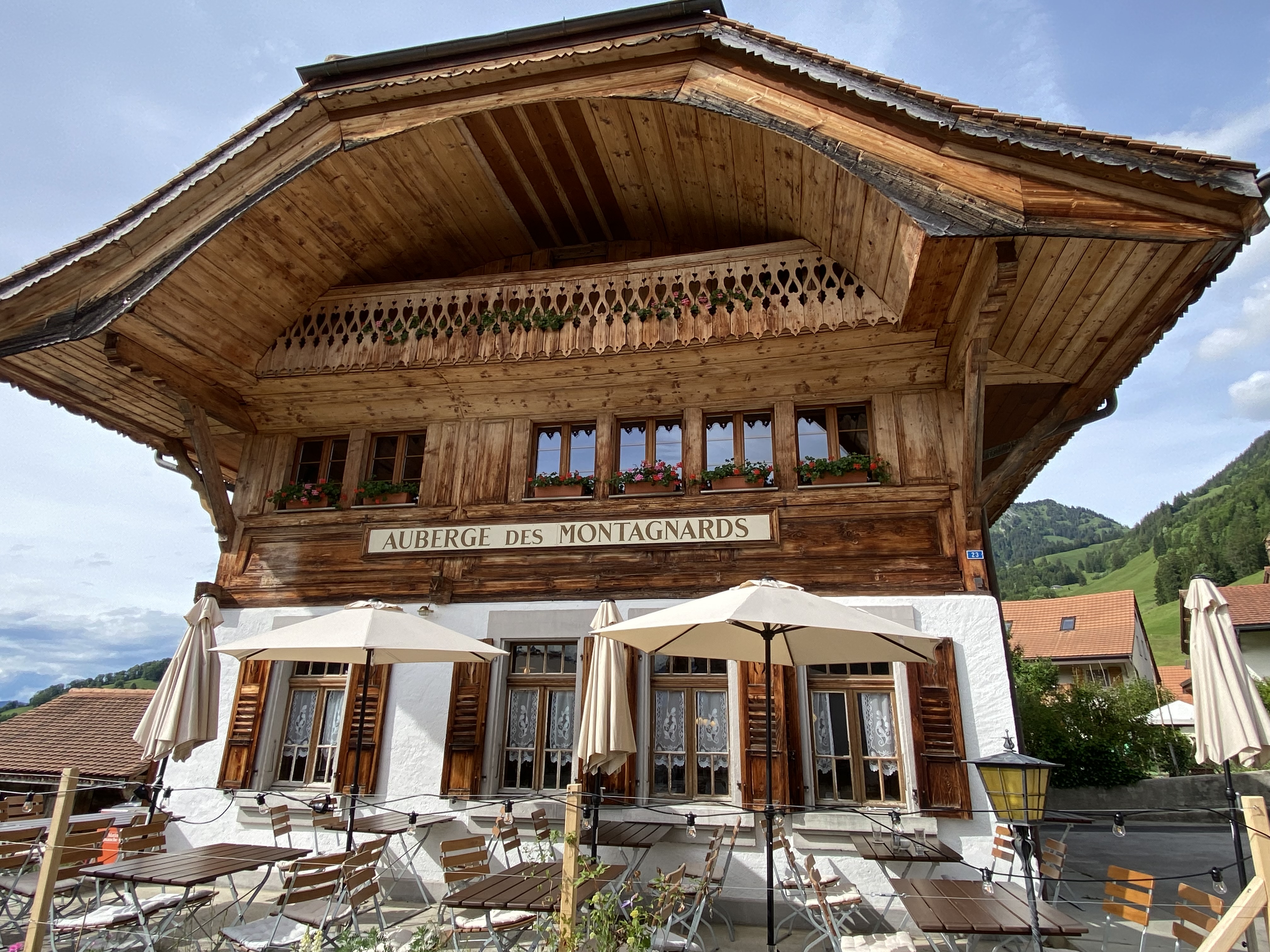 Auberge des Montagnards où la bière a été appréciée