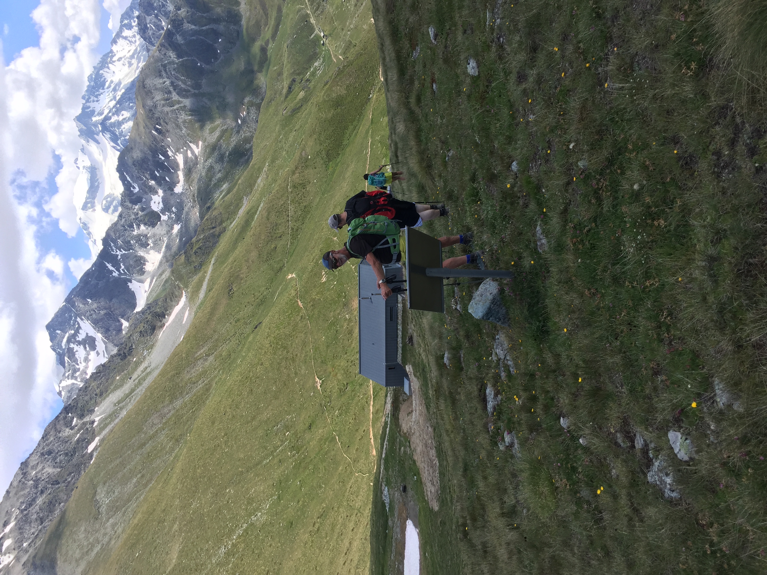 Descente sur la cabane de Mille