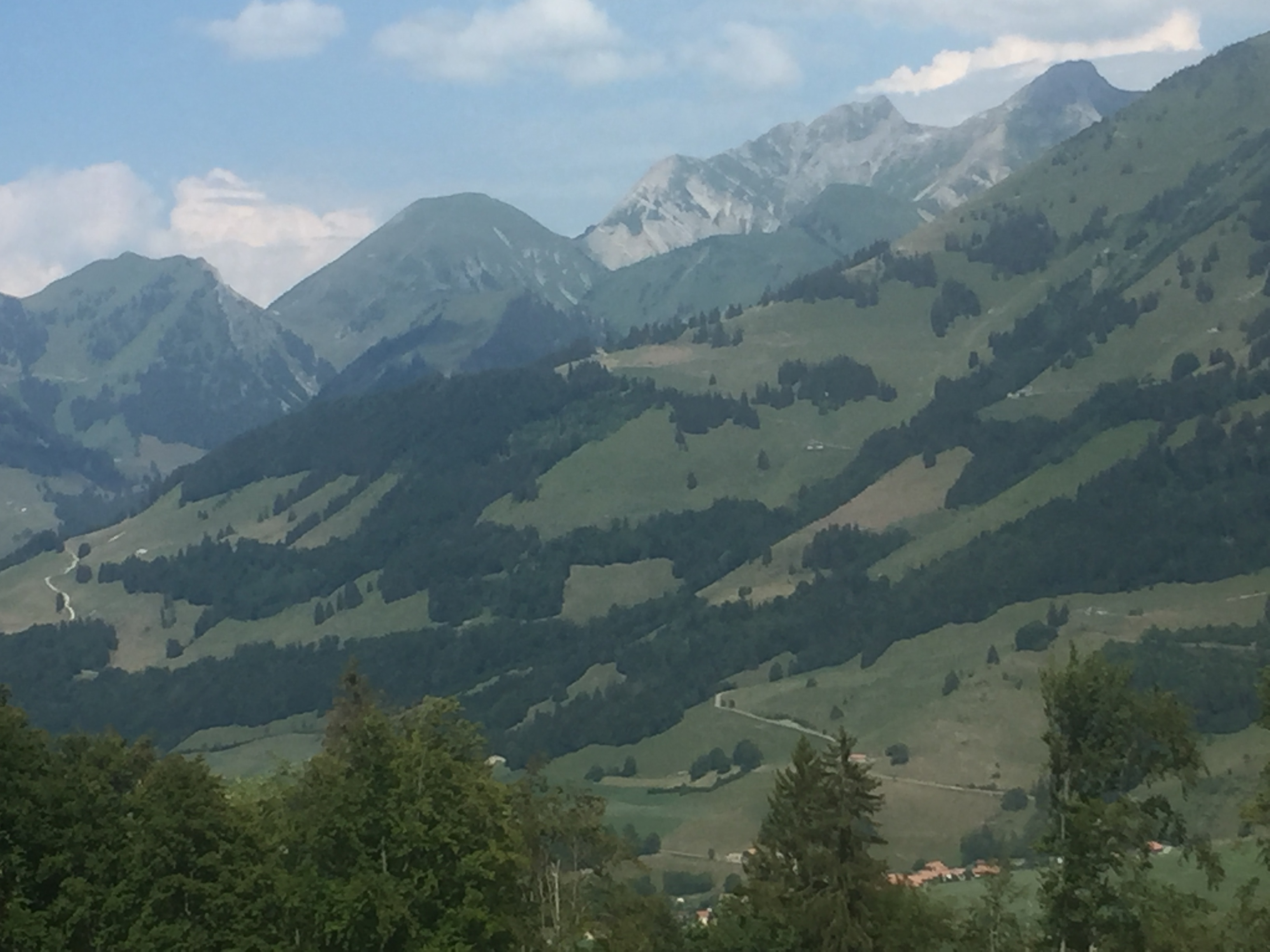 Vue sur Tsermon et le Vanil Noir