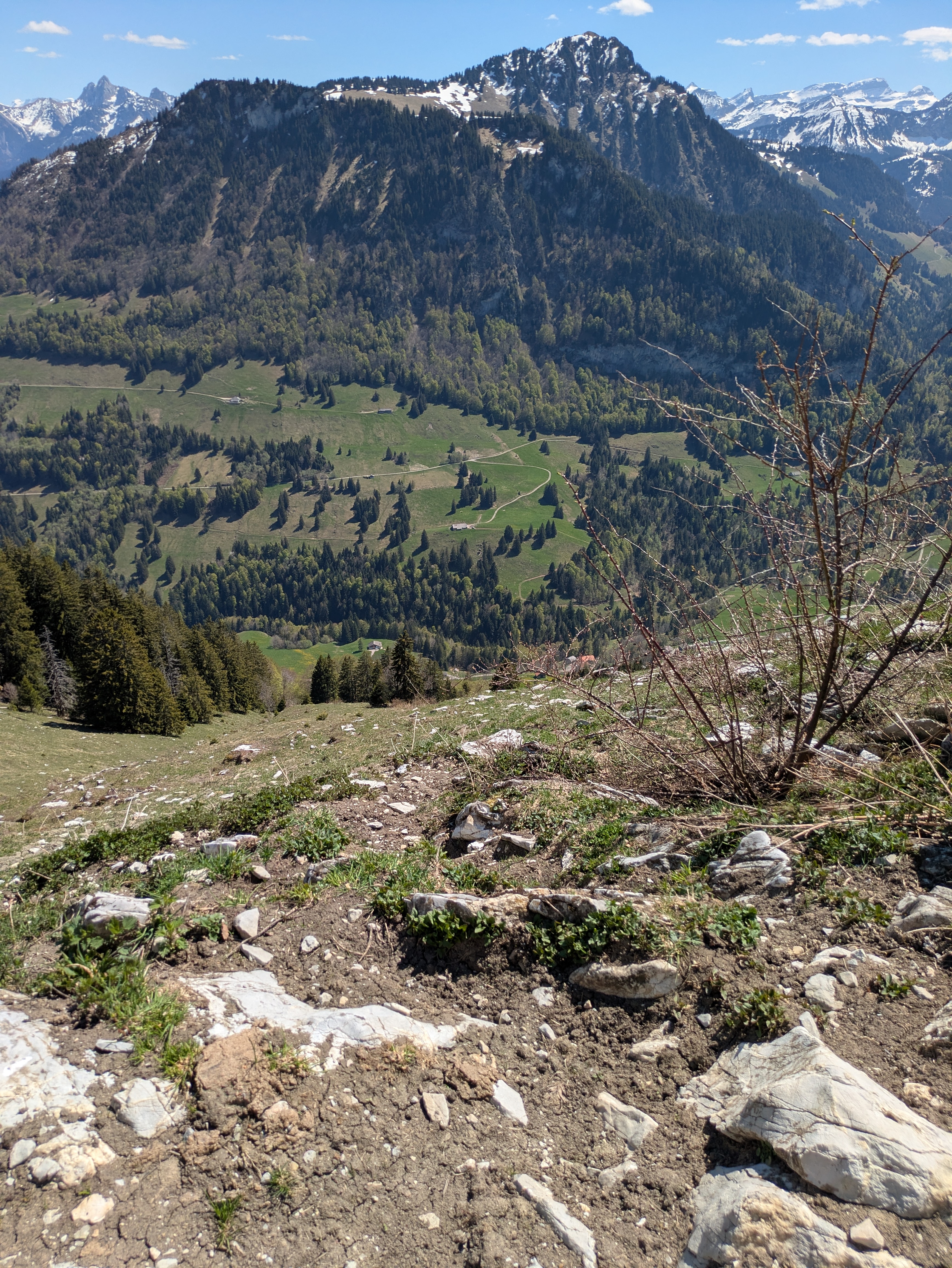 Vue plongeante sur Allières